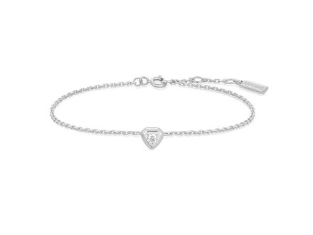 Ania Haie Silver Trailblazer Sparkling Tiny Shield armband B067-01H