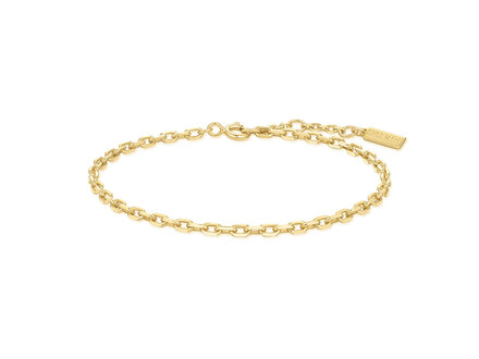 Ania Haie Goldplated Trailblazer Paper Clip Chain armband B067-02G