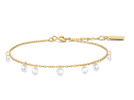 Ania Haie Goldplated Starlit Drops Droplet Station arband B074-05G