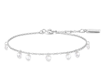 Ania Haie Silver Starlit Drops Droplet Station armband B074-05H