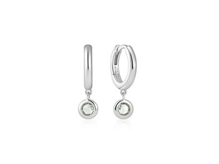 Ania Haie Silver Ripple Joy Mint Green Hug oorhangers E073-04H