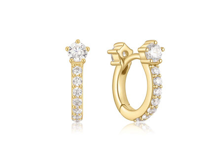 Ania Haie Goldplated Melodic Poet Sparkling Pavé Hoop creolen E066-04G