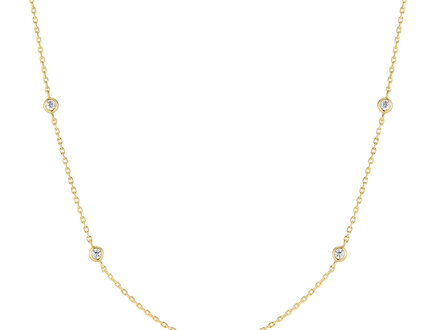 Ania Haie Goldplated Starlit Drops Classic Station collier N074-02G