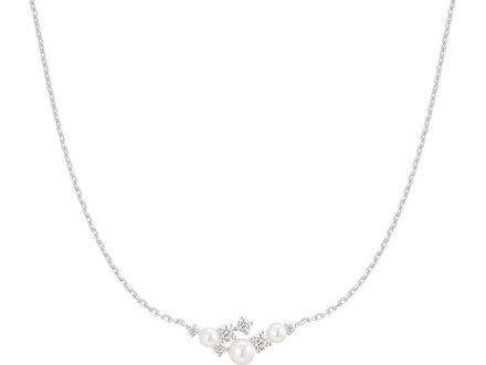 Ania Haie Silver Starlit Drops Pearl Cluster collier N074-06H