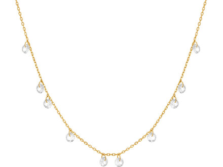Ania Haie Goldplated Starlit Drops Droplet Station collier N074-08G
