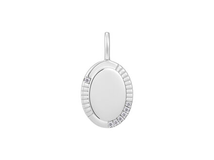 Ania Haie Silver Pop Charms Oval Charm hanger NC048-16H