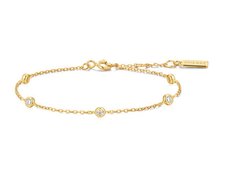Ania Haie Goldplated Starlit Drops Classic Station armband B074-02G