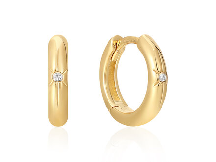 Ania Haie Goldplated Pop Charms star hoop creolen E048-02G