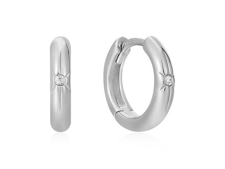 Ania Haie silver Pop Charms star hoop creolen E048-02H