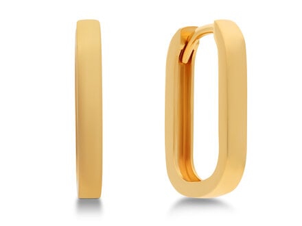 glow 14k yellow gold  klapcreolen plain hook 15x10mm 207.0967.00