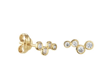 glow 14k goud oorstekers zirconia 206.1625.00