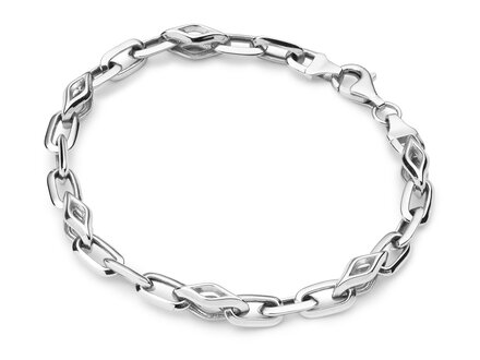 glow Zilver anker schakelarmband 19cm 104.0996.19
