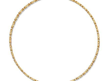 glow Goldplated koningsschakel collier 2,5mm 45cm 102.8255.45