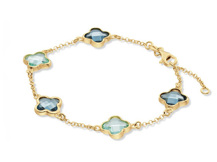 glow Goldplated Colors From Nature armband Sky Blue 19cm 104.8627.19