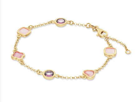glow Goldplated Colors From Nature armband Pale Pink 19cm 104.8625.19