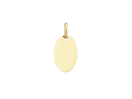 glow 14k geelgoud graveerplaatje ovaal 10x15mm 242.0044.15