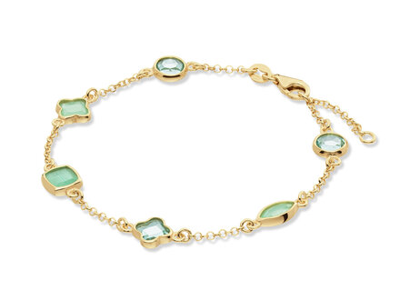 glow Goldplated Colors From Nature armband Sage Green 19cm 104.8623.19