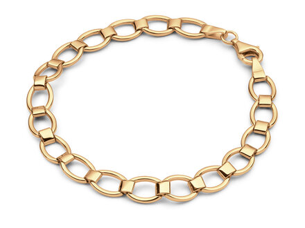 glow Goldplated schakelarmband 19cm 104.8995.19