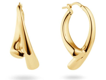 glow Goldplated oorringen Chunky Chic Rond 107.8699.00