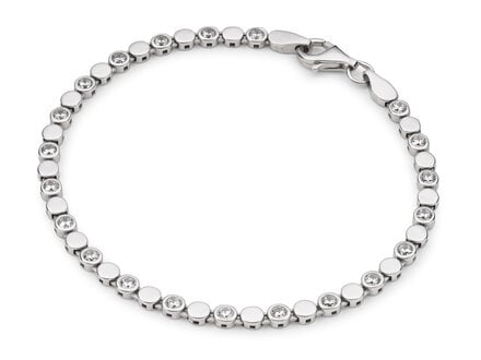 glow Zilver fantasie tennis armband 19cm 104.0984.19