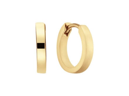 glow Goldplated Premium Hoops klapcreolen 10x2,6mm 107.8516.10