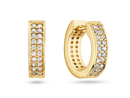 glow Goldplated Premium Hoops klapcreolen 107.8934.00
