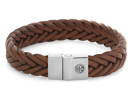 Rebel & Rose Full Metal Premium braided cognac - 12mm
