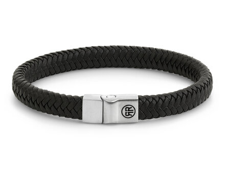 Rebel & Rose Full Metal Herringbone Black Matt - 9mm L
