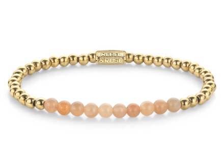 Rebel & Rose Sunstone meets Yellowgold - 4mm S