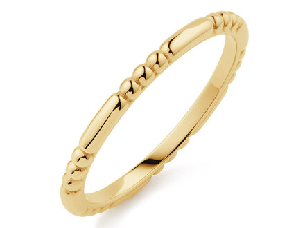 glow 14k goud Stackable Ring 2mm mt58 214.0194