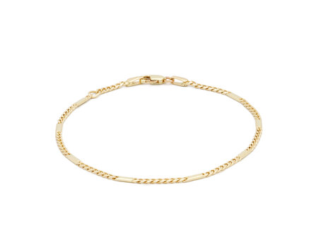 glow 14k goud schakelarmband 18cm 204.2194.18