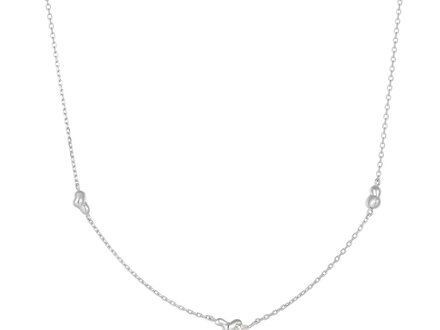 Ania Haie Silver Twisted Wave Chain collier N050-02H