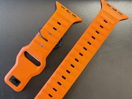 PvZ/Apple Watch Band Sport Oranje 44/45/46mm