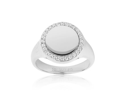 Sif Jakobs zilver ring Follina Grande zirconia R11583-CZ mt56