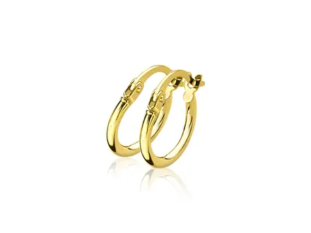 Zinzi Gold creolen ronde buis 12x1,5mm ZGO125