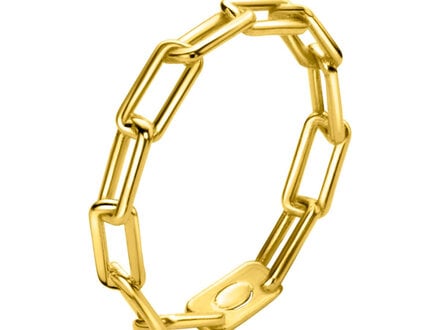 Zinzi Gold paperclip schakelring 3mm mt54 ZGR346