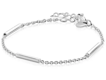 Zinzi zilver armband anker met 3 staafjes ZIA2800