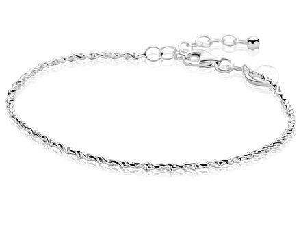 Zinzi zilver gedraaide schakelarmband 1,8mm ZIA2843