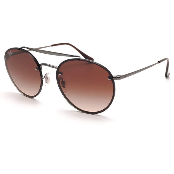 Ray-Ban RB3614N 9144 13 Blaze Round Ant.Silver Brown Gradient