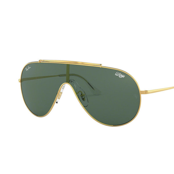 Ray-Ban Wings RB3576 9050 71 Arista Gold Dark Green - Polaroidonline.nl