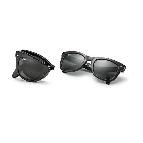 Ray-Ban RB4105 601 Folding Wayfarer  Black G15