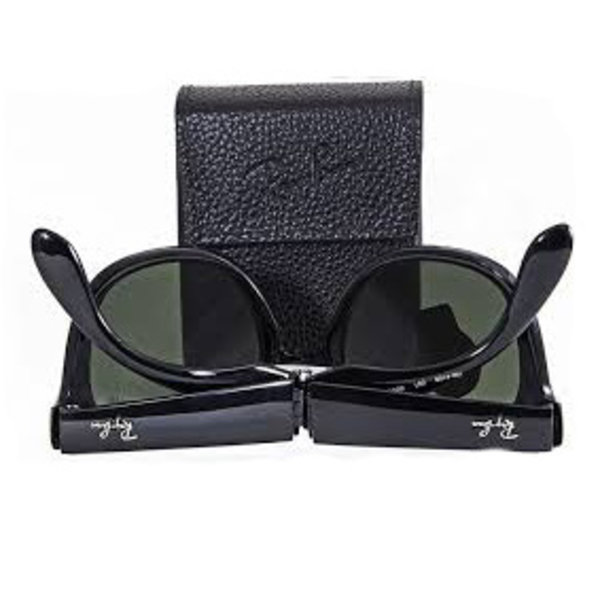 Ray-Ban RB4105 601S Folding Wayfarer Matt Black G15