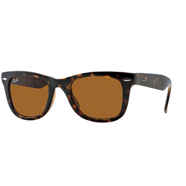 Ray-Ban RB4105 710 Folding Wayfarer Light havanna B15 Brown