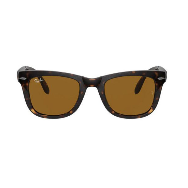 Ray-Ban RB4105 710 Folding Wayfarer Light havanna B15 Brown