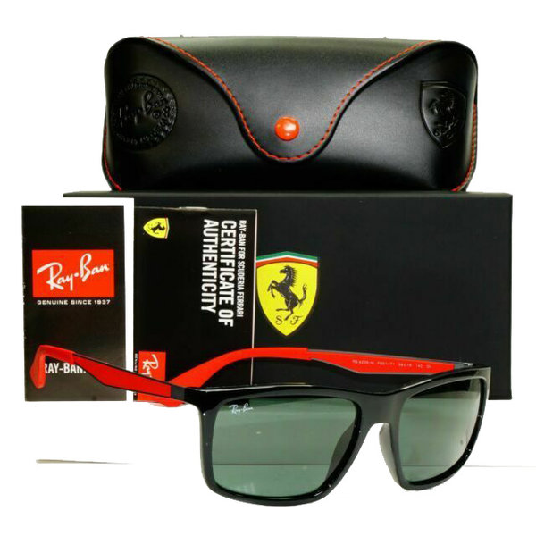 Ray-Ban RB4228M F60171 Ferrari Black Red Square