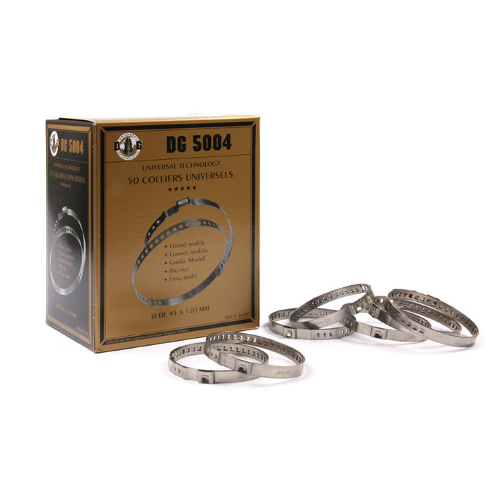 Klembanden groot 45-120 mm.  (50 stuks)