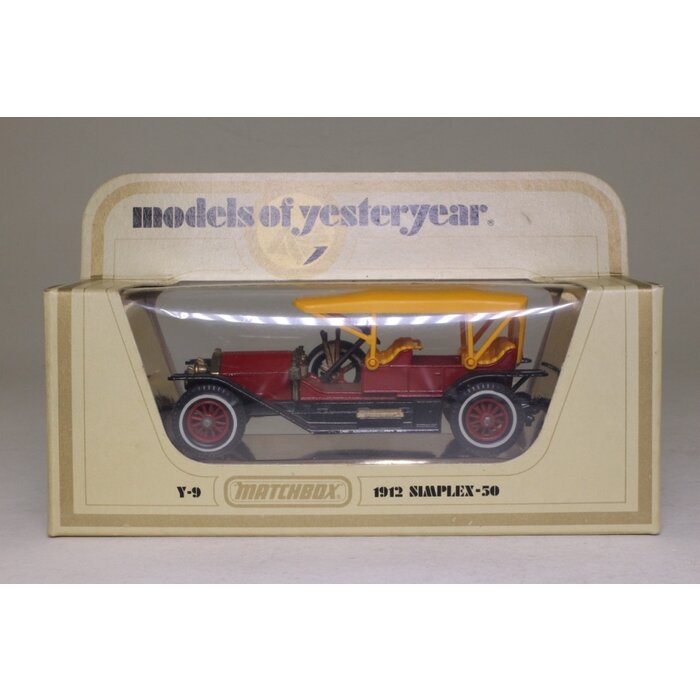MATCHBOX MODELS of YESTERYEAR 1912 - Simplex - 50  -  Y-9