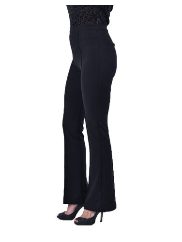Zwarte pantalon met flared pijpen van Ivivi