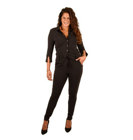 Mi  Piace Zwarte travelstof jumpsuit van Mi Piace