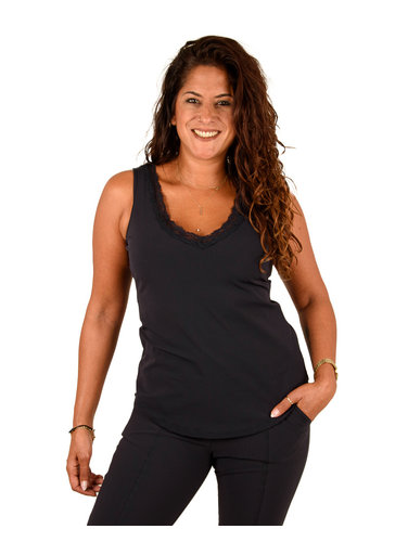 Mi  Piace Donkerblauw travelstof hemdje van Mi Piace